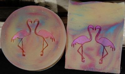 Seifenstempel - Flamingos