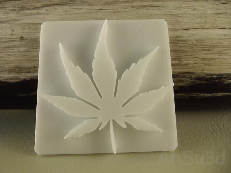 Seifenstempel - Hanfblatt
