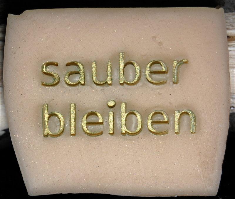 Seifenstempel - Sauber bleiben